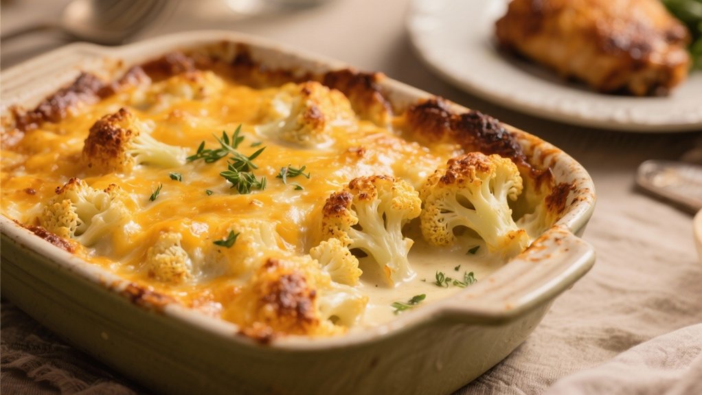 cheesy cauliflower gratin delight