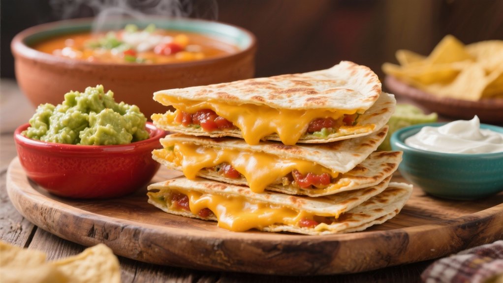cheesy comfort with tortillas