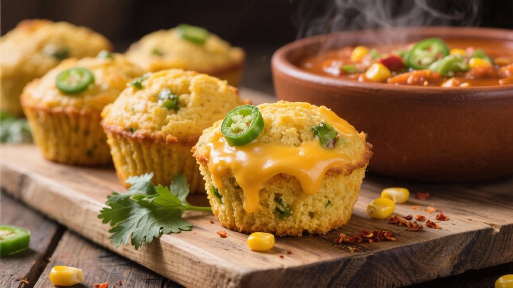 cheesy jalape o cornbread muffins
