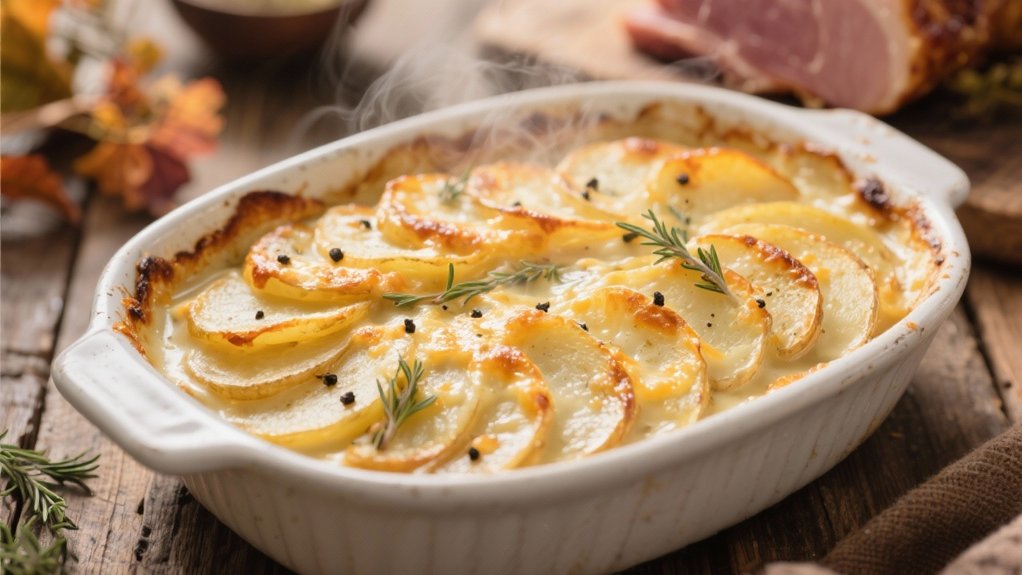 cheesy layered potato goodness