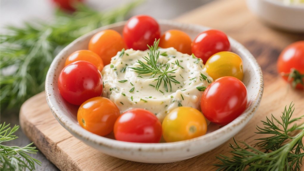 cherry tomatoes and dill