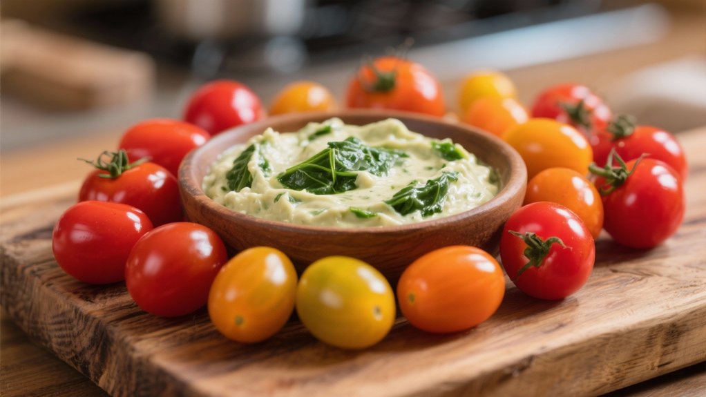 cherry tomatoes enhance dips