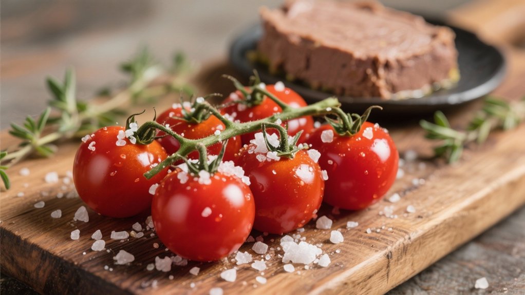 cherry tomatoes with sea salt
