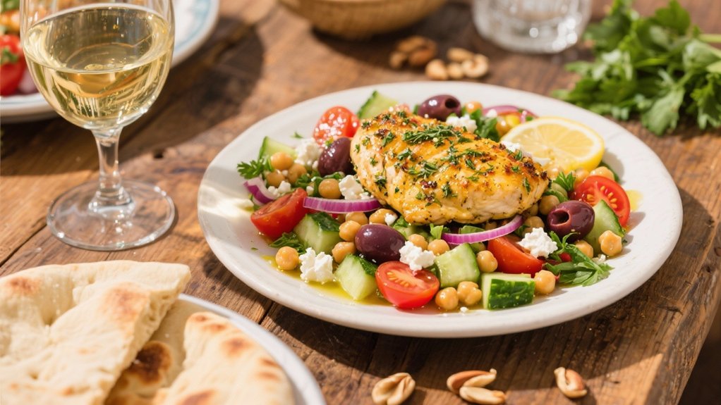 chickpea salad with vibrant flavors