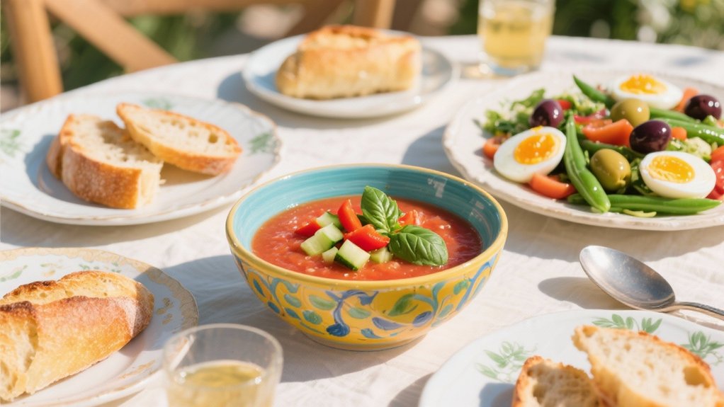 chilled tomato based summer soup