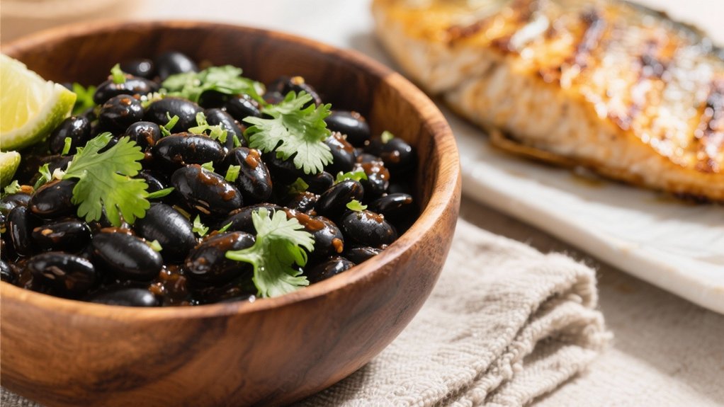 cilantro lime black beans delight