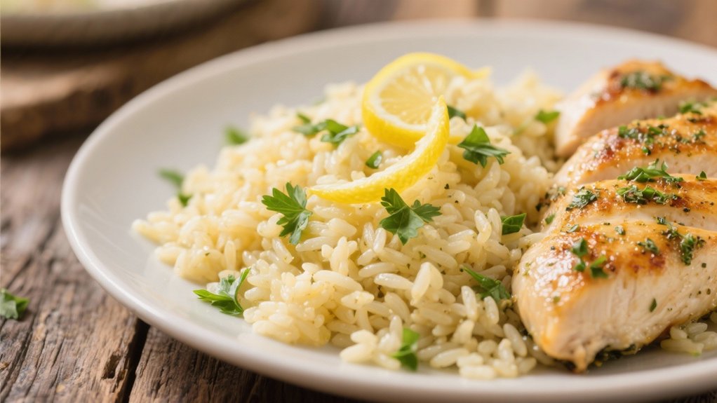 citrus infused herb rice pilaf