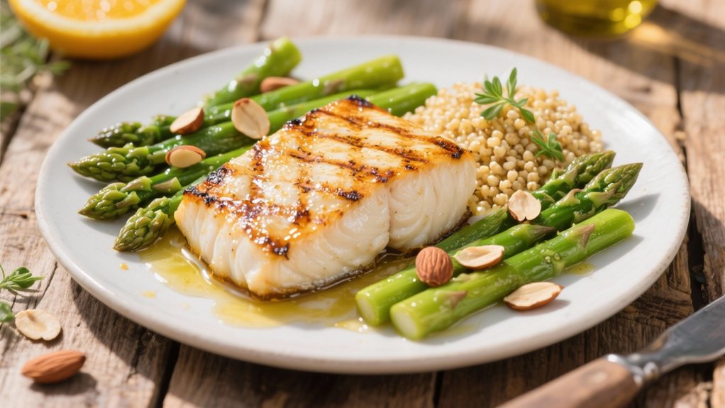 citrus marinated grilled halibut