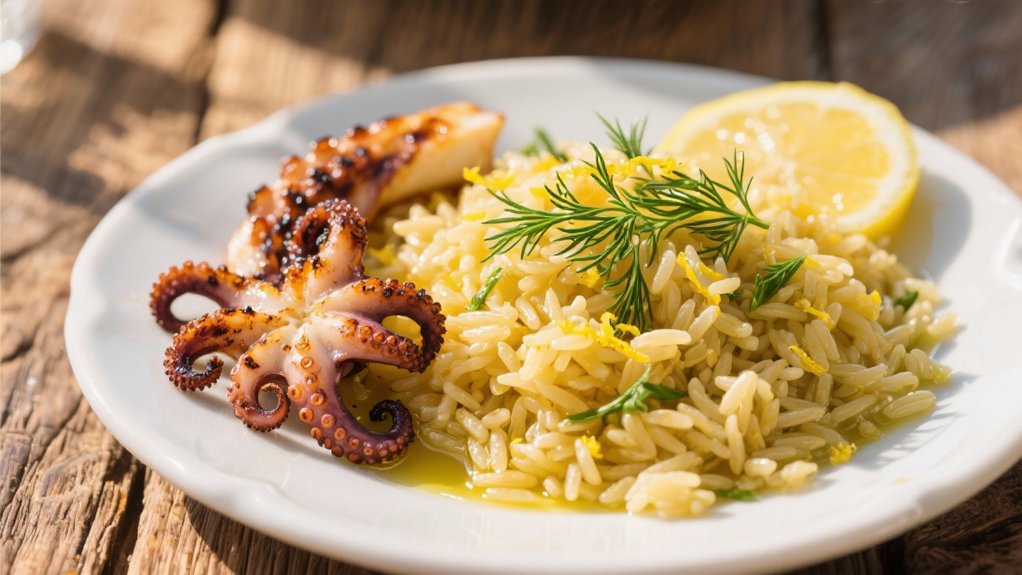 citrusy orzo with dill