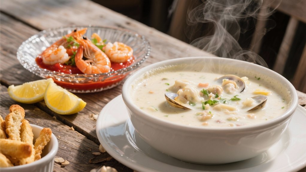 clam chowder enhances seafood experience