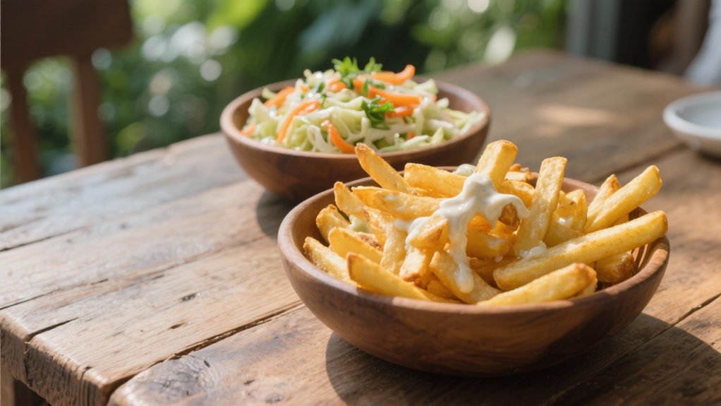classic coleslaw complements fries