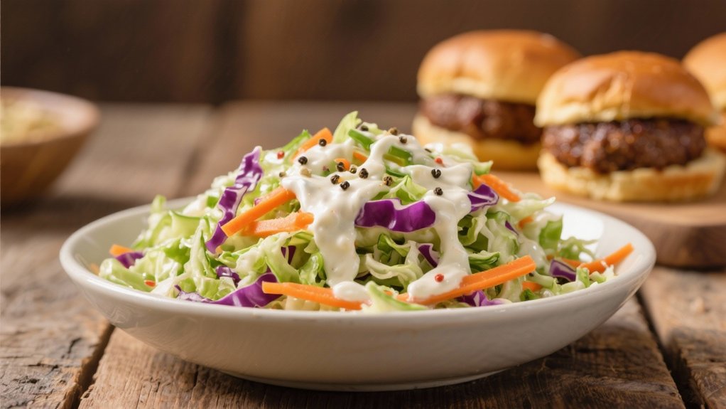 classic coleslaw enhances sliders