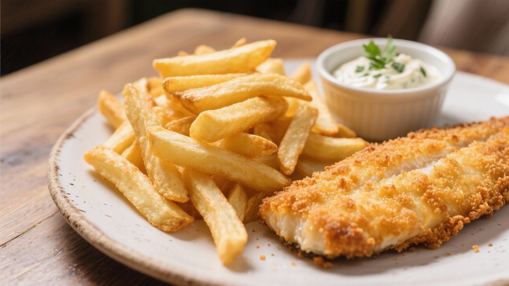 classic fries with fish