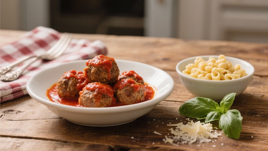classic meatballs in marinara