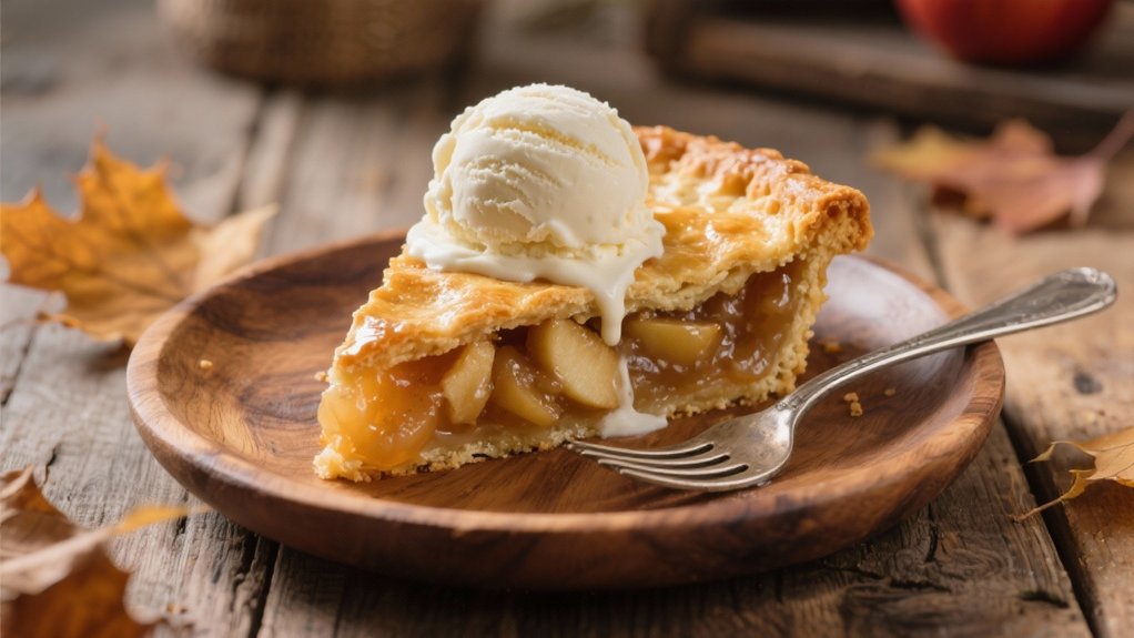 classic pie and ice cream