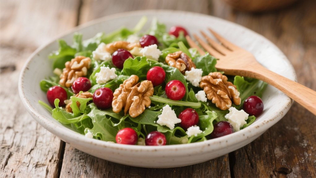 cleansing cranberry walnut salad