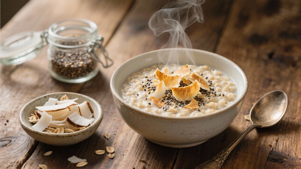 coconut chia oatmeal upgrade