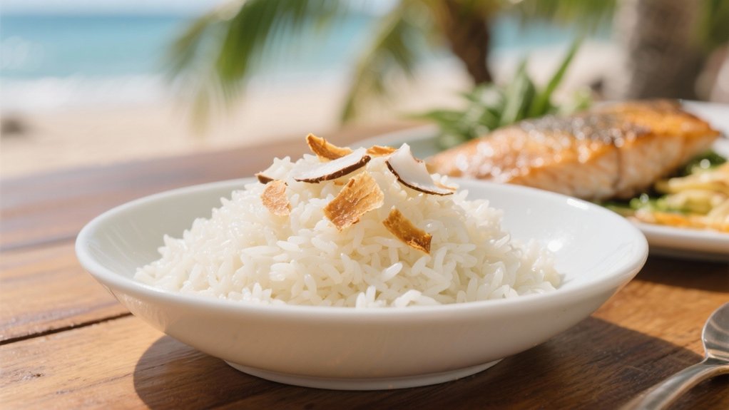 coconut flavored jasmine rice side