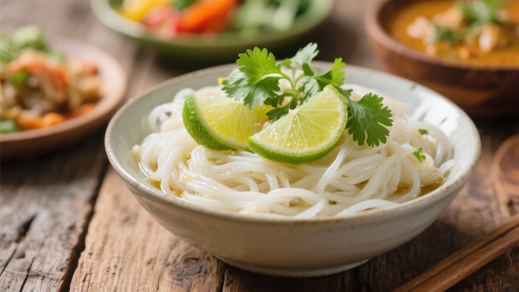 coconut lime rice noodles