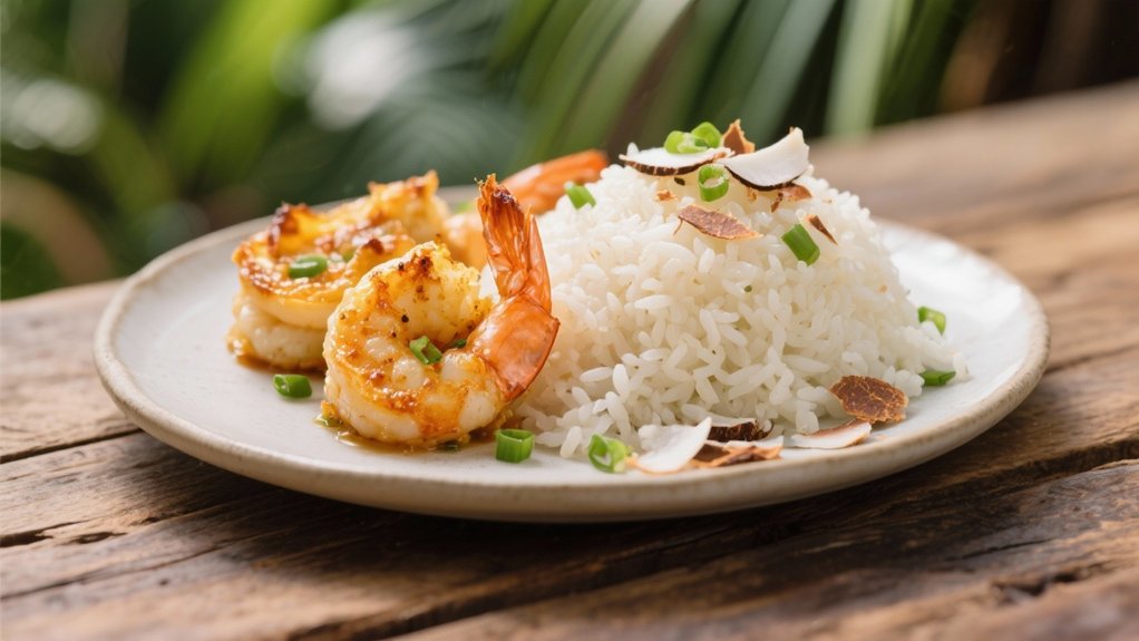 coconut milk enhances rice