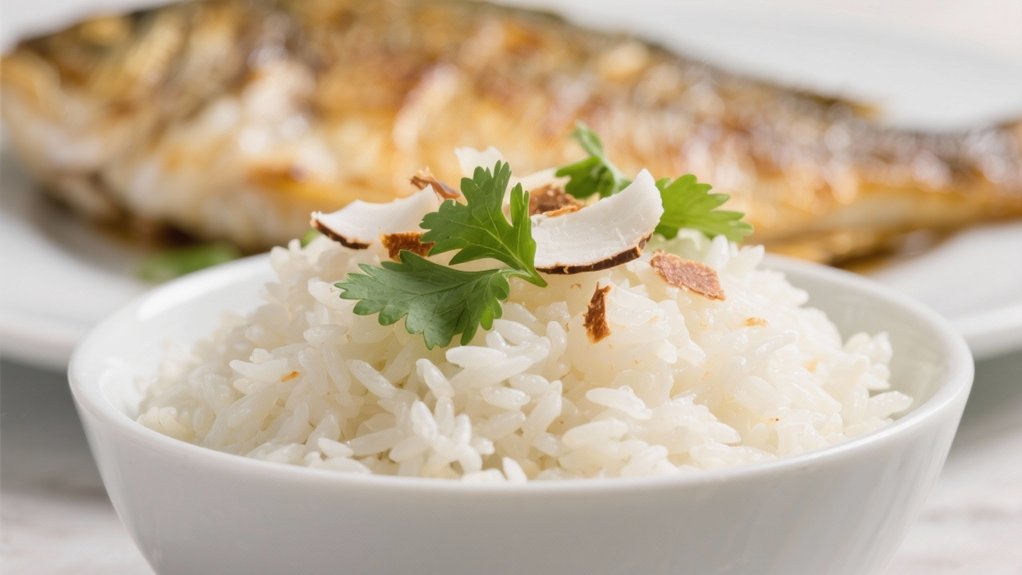 coconut milk infused rice