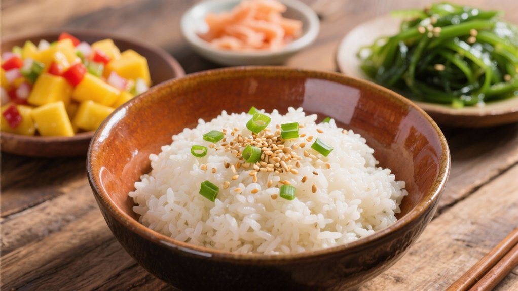 coconut rice adds creaminess