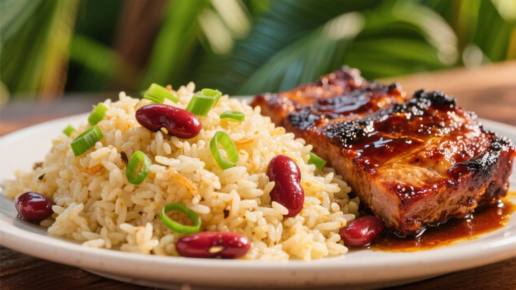 coconut rice beans spices