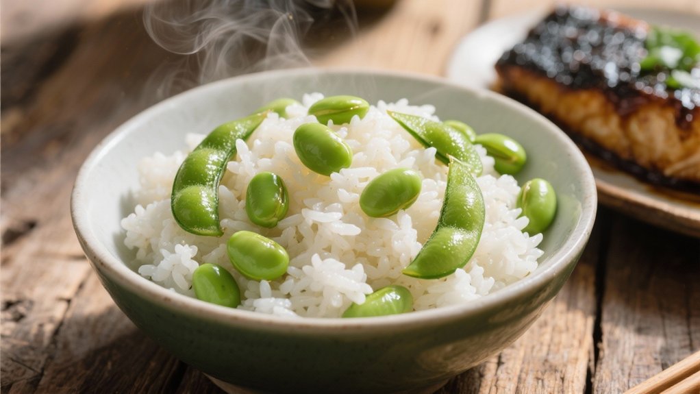 coconut rice complements fish