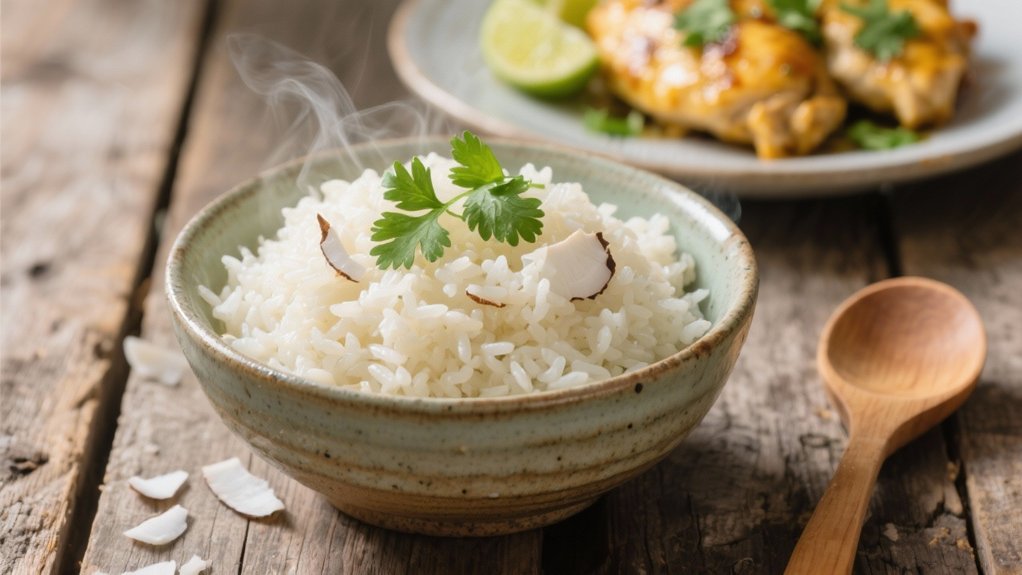 coconut rice enhances chicken