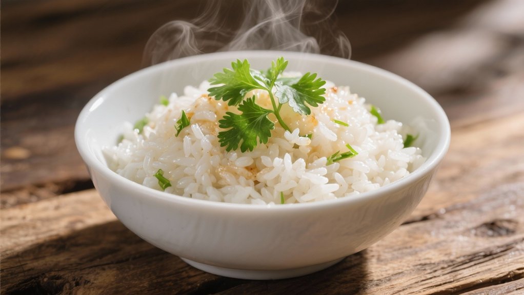 coconut rice enhances flavor