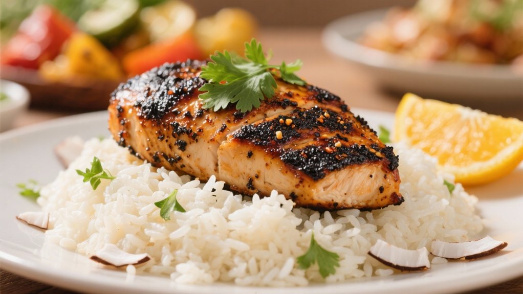 coconut rice enhances flavors