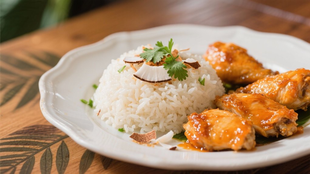coconut rice enhances flavors