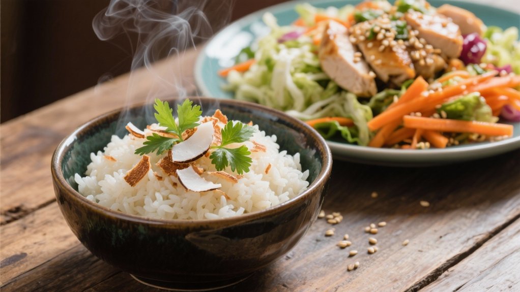coconut rice enhances salads