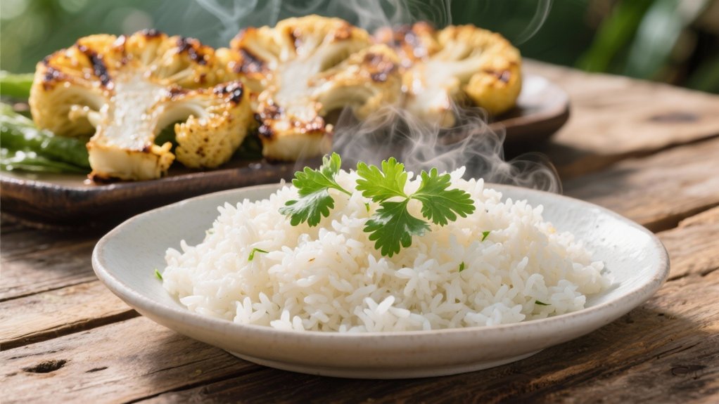 coconut rice with cilantro
