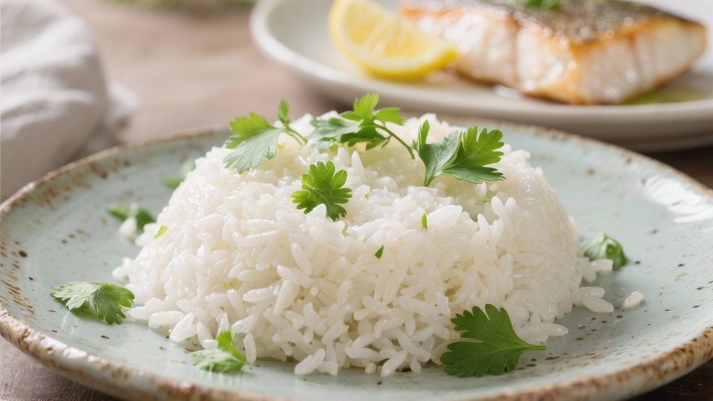 coconut rice with cilantro