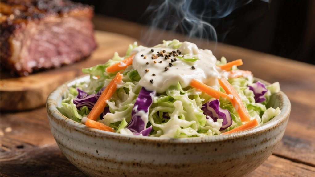 coleslaw crunchy tangy barbecue companion