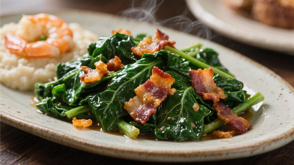 collard greens and bacon