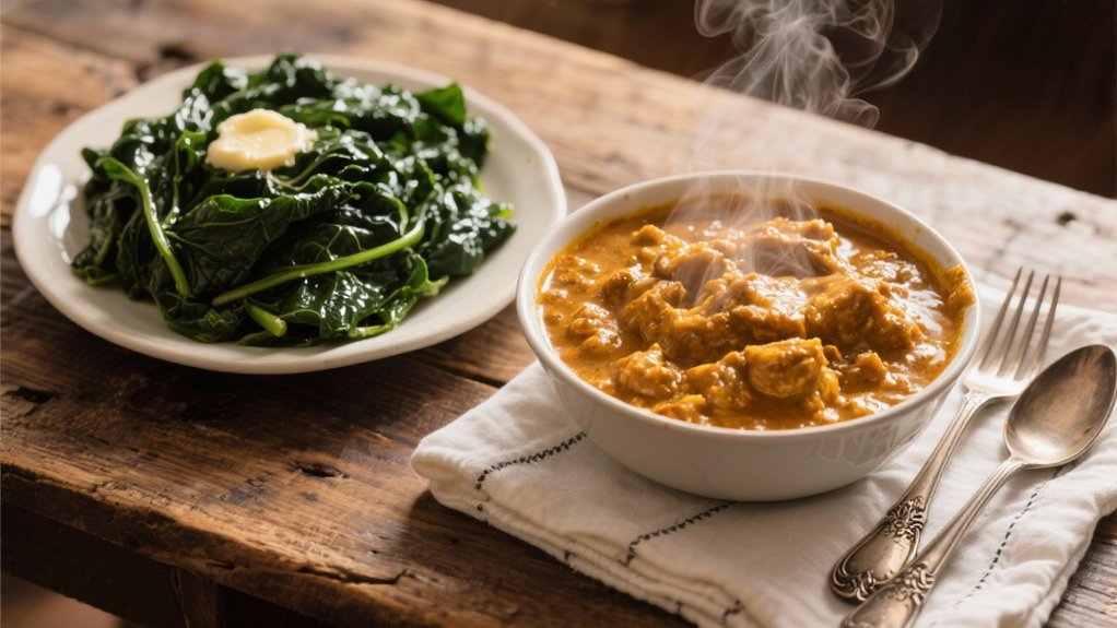 collard greens complement etouffee