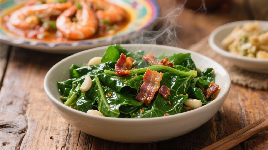 collard greens complement seafood