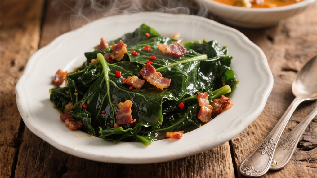 collard greens enhance gumbo