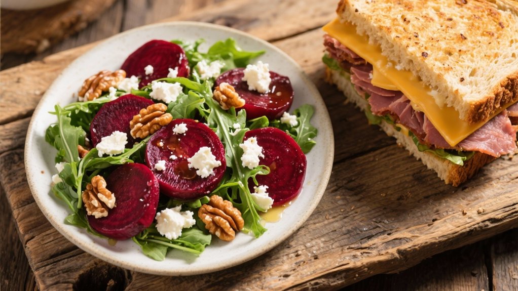 colorful beet and greens