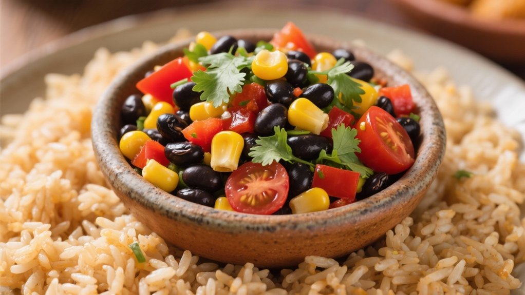 colorful black bean salad