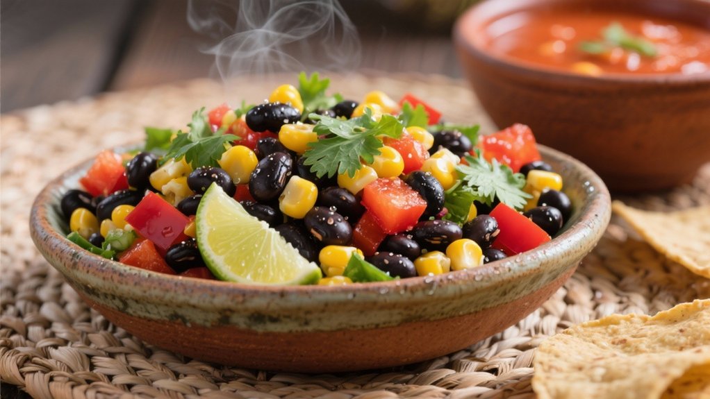 colorful black bean salad