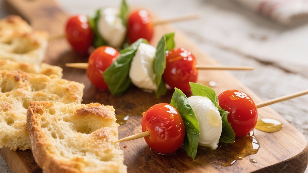 colorful caprese skewers delight