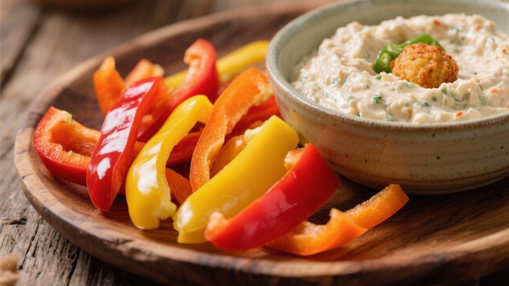 colorful crunchy dipping option