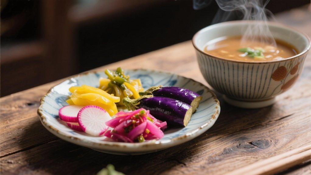 colorful crunchy pickled vegetables