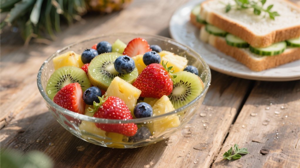 colorful fruit salad pairing