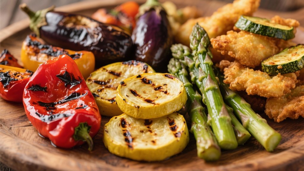 colorful grilled vegetable medley