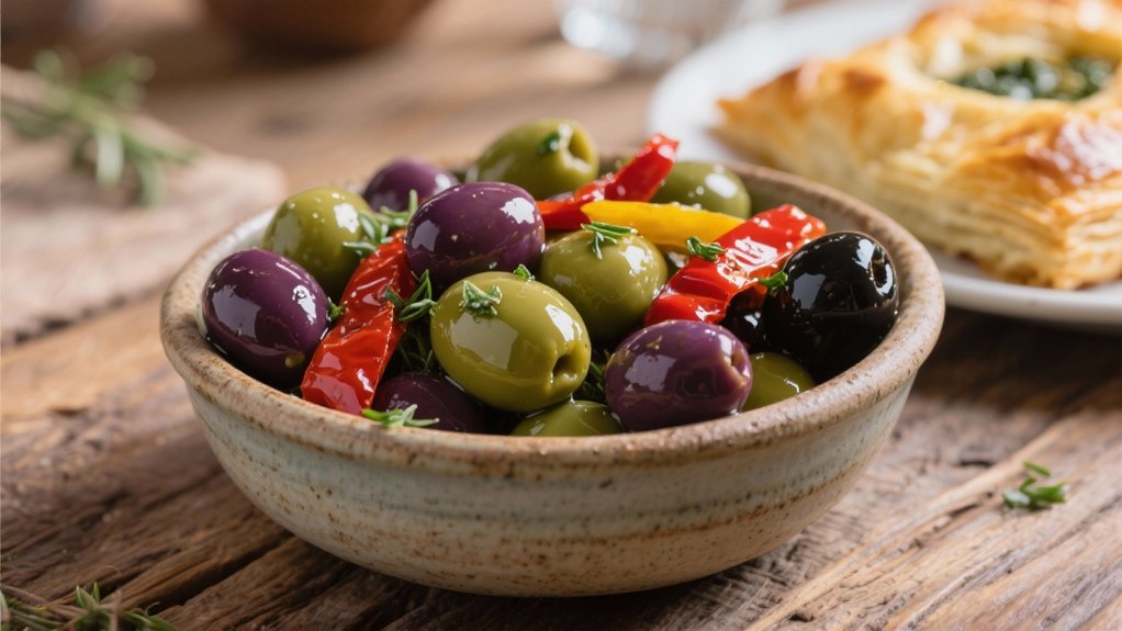 colorful mediterranean antipasto mix