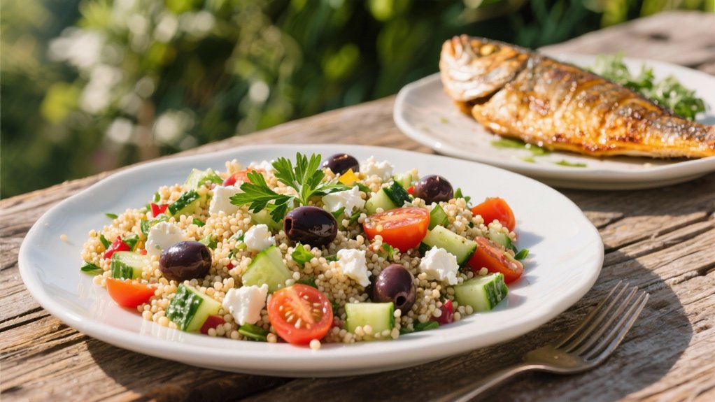 colorful nutritious mediterranean salad